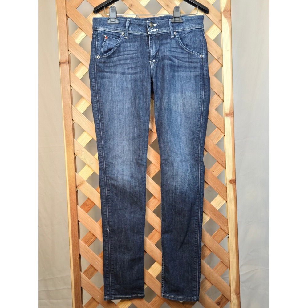 Hudson Collin Skinny Jeans Womens 28 Blue Flap Pocket Stretch Denim - Excellent